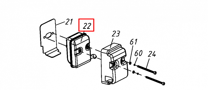 6  | ГЛУШИТЕЛЬ  | Запчасти для мотобура чемпион | DR230  | Поставка по России | 