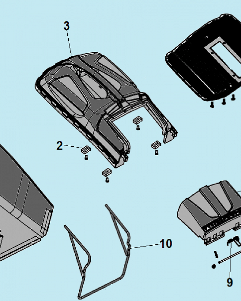 5 ТРАВОСБОРНИК ГАЗОНОКОСИЛКА CHAMPION LM4622  | Ремонт | Запчасти | в СПБ