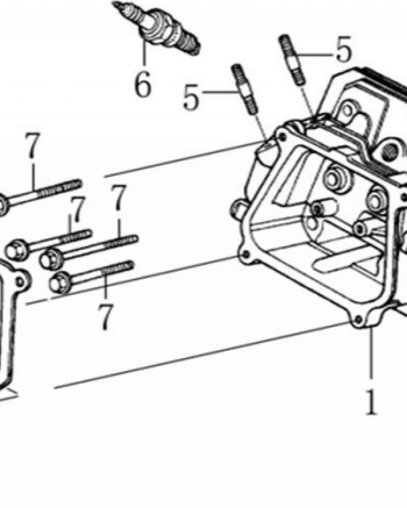 3  | ГОЛОВКА БЛОКА | Запчасти для виброплиты чемпион | PC8742F | Поставка по России | 