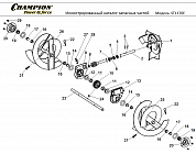 9 РЕДУКТОР - ШЕСТЕРНИ | СНЕГОУБОРЩИК CHAMPION ST1170E |Запчасти по России | СПБ