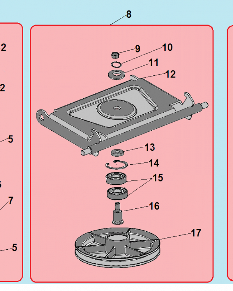 5 МУФТА МАШИНА ПОДМЕТАЛЬНАЯ CHAMPION GS5080  | ремонт | в СПБ