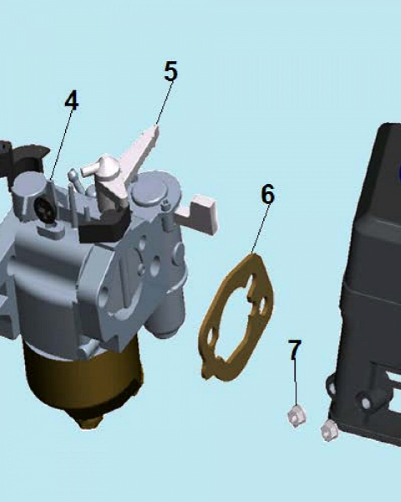 8 КАРБЮРАТОР МОТОПОМПА CHAMPION GP80  | ремонт | в СПБ