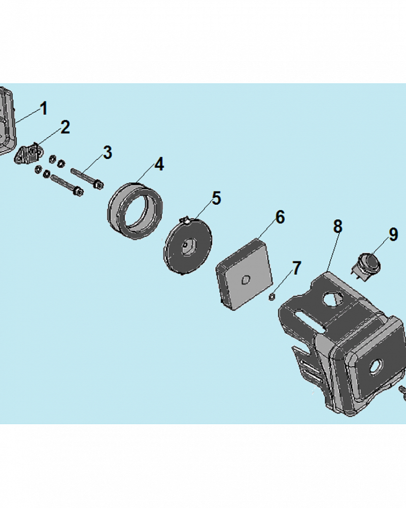 7 ВОЗДУШНЫЙ ФИЛЬТР | Запчасти для газонокосилки чемпион LMH4412 |  Сервис - Ремонт |