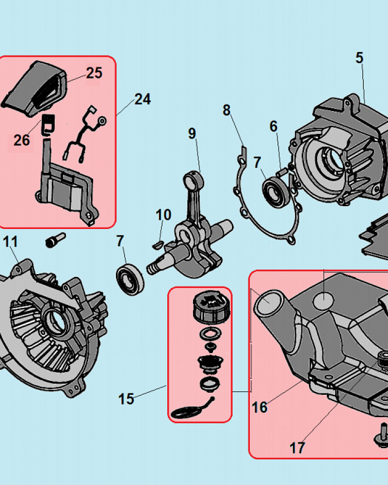 3 МОТОБУР CHAMPION AG364 СТАРТЕР - МАГНЕТО - МАХОВИК - КОЛЕНВАЛ - СЦЕПЛЕНИЕ  | Ремонт | Запчасти | в СПБ