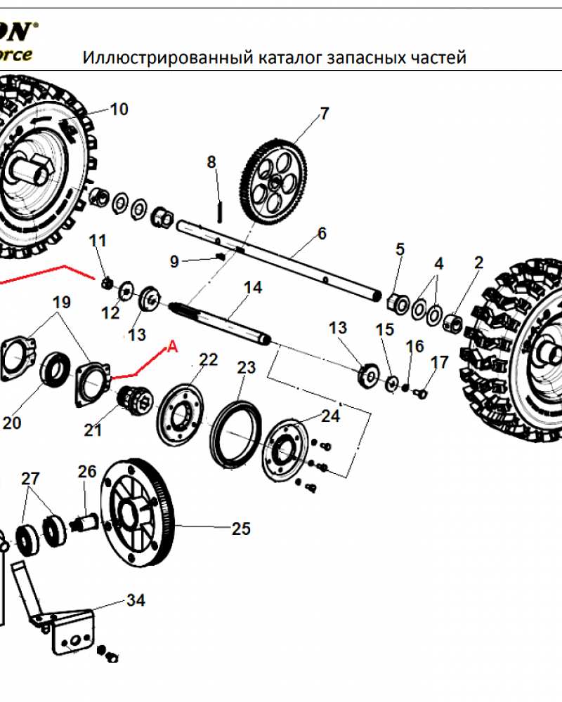 5 КОЛЕСА - ШЕСТЕРНИ | СНЕГОУБОРЩИК CHAMPION ST761E |Запчасти по России | СПБ
