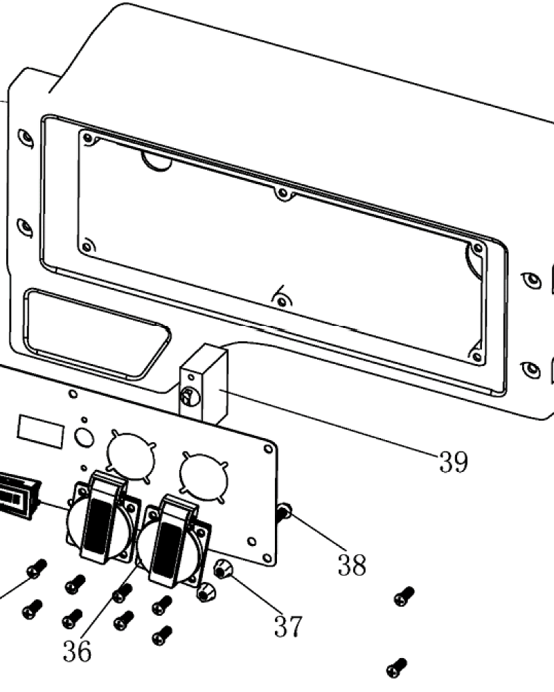 2 | Панель  | Запчасти для генератора чемпион | GG3200EW  | Сервис - Магазин |