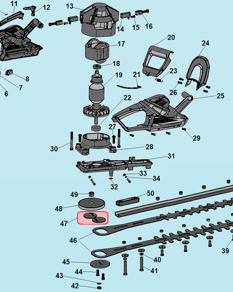 1 ВЫКЛЮЧАТЕЛЬ - ЯКОРЬ - СТАТОР - ЩЕТКИ - НОЖНИЦЫ НОЖНИЦЫ ЭЛЕКТРИЧЕСКИЕ CHAMPION HTE410  | ремонт | в СПБ