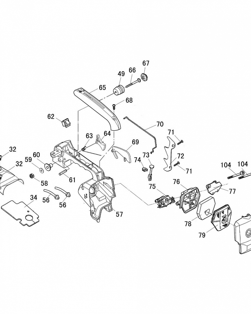 3 |  Запчасти для бензопилы чемпион 125-Т | обновлена деталировка после 15.01.2023 года  | КАРБЮРАТОР - ФИЛЬТР  |