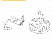 10 | МАГНЕТО - МАХОВИК | Запчасти для газонокосилки чемпион | LM4122 обновлена с 21.04.2022 года | начиная s/n 3304211000000 номера | Официальный Сервис  | Поставка запчастей по России