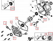 3 | ЦИЛИНДР - ПОРШЕНЬ - КОЛЕНВАЛ - КОЛЬЦА | Запчасти для мотопомпы чемпион |  GP40 после 2019 года после s/n 23091900001  |