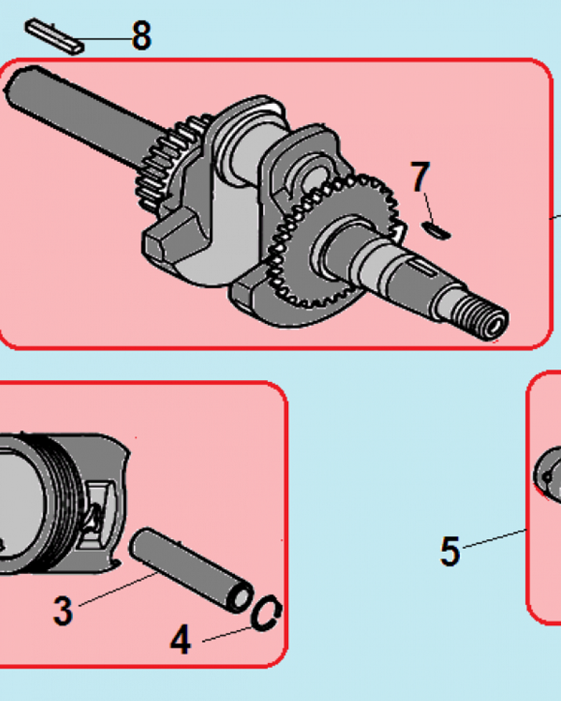 9 ПОРШЕНЬ -ЦИЛИНДР -КОЛЕНВАЛ- КОЛЬЦА МАШИНА ПОДМЕТАЛЬНАЯ CHAMPION GS5562  | ремонт | в СПБ