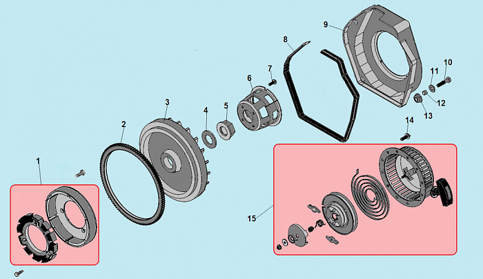 14 СТАРТЕР МОТОБЛОК CHAMPION DC1163E  | ремонт | в СПБ