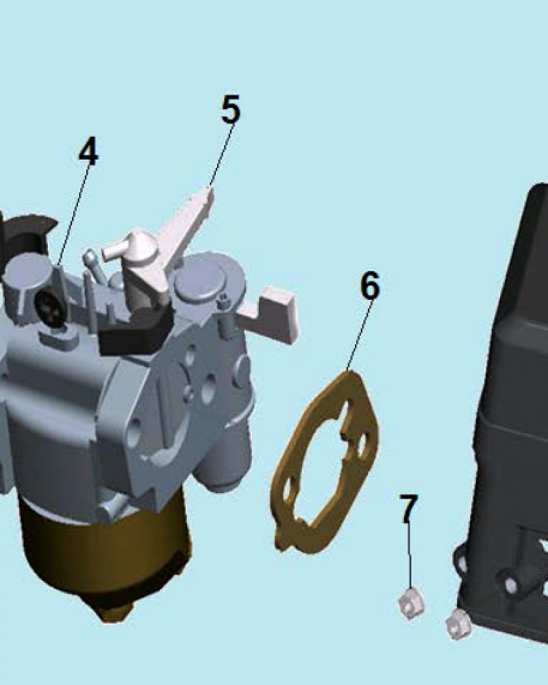 8 КАРБЮРАТОР МОТОПОМПА CHAMPION GTP82  | ремонт | в СПБ