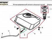 23 БАК | СНЕГОУБОРЩИК CHAMPION STT1170E |Запчасти по России | СПБ