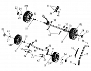 2 | КОЛЕСА  | Запчасти для газонокосилки чемпион | LM4122 обновлена с 21.04.2022 года | начиная s/n 3304211000000 номера | Официальный Сервис  | Поставка запчастей по России