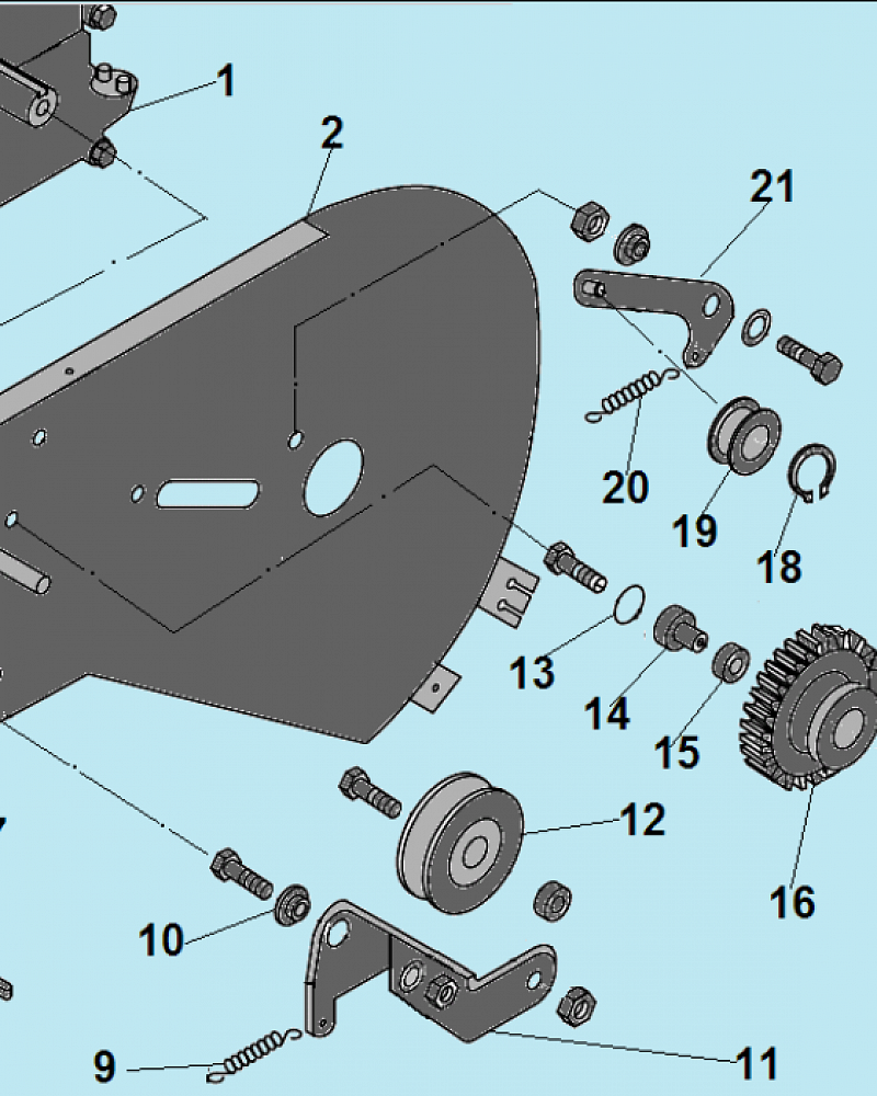 1 РЕМЕНЬ - ШКИВ - ДВИГАТЕЛЬ КУЛЬТИВАТОР CHAMPION ВC6712  | ремонт | в СПБ