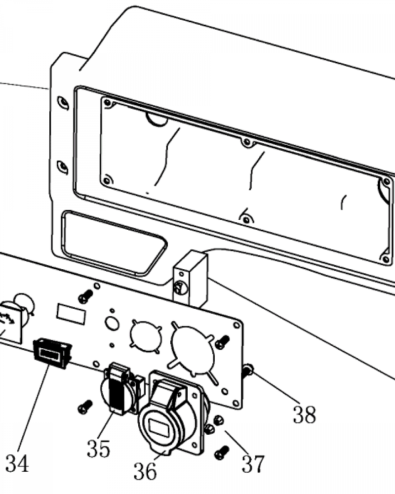 2 | Панель  | Запчасти для генератора чемпион | GG5000  | Поставка по России |
