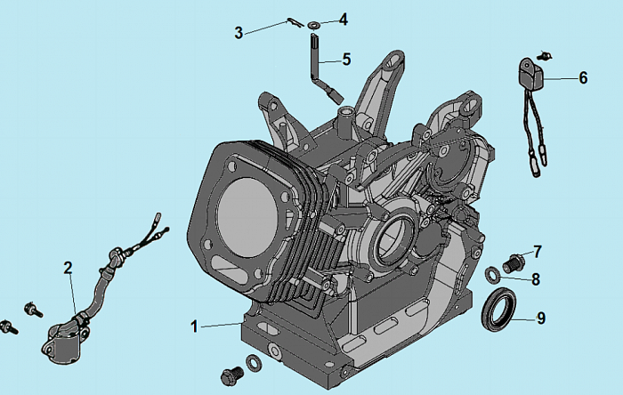 3 ЦИЛИНДР МОТОПОМПА CHAMPION GTP80H  | ремонт | в СПБ