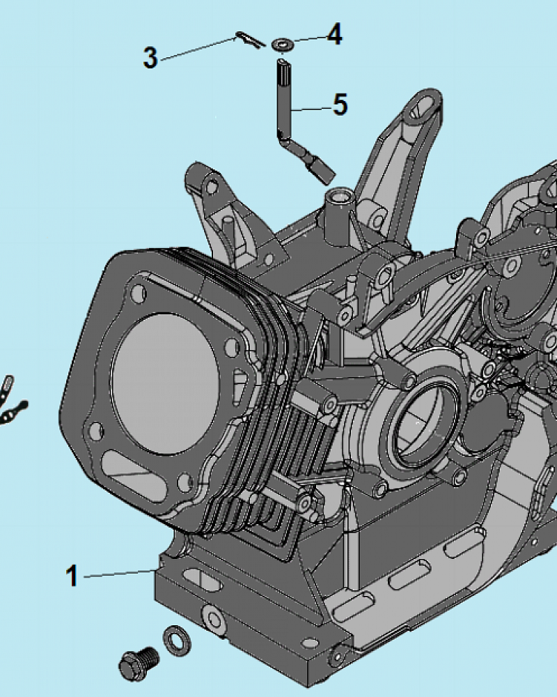 3 ЦИЛИНДР МОТОПОМПА CHAMPION GTP80H  | ремонт | в СПБ