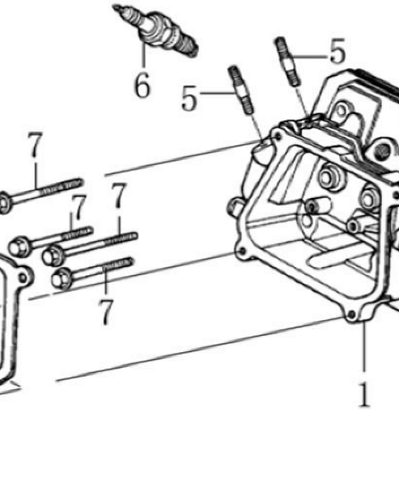 2  | ГОЛОВКА БЛОКА | Запчасти для виброплиты чемпион | PC6036F | Поставка по России | 