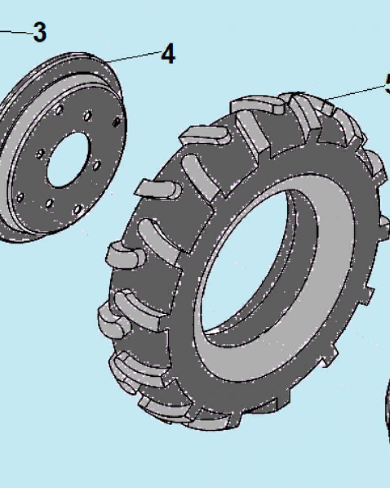 7 КОЛЕСА МОТОБЛОК CHAMPION ВC1193  | ремонт | в СПБ