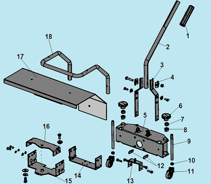 4 РУЧКА МАШИНА ПОДМЕТАЛЬНАЯ CHAMPION GS5562  | ремонт | в СПБ