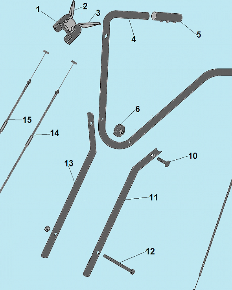 2 РУЧКА - ТРОС ГАЗА КУЛЬТИВАТОР CHAMPION ВC6712  | ремонт | в СПБ