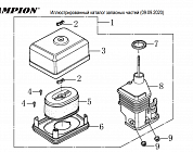 16 ВОЗДУШНЫЙ ФИЛЬТР | СНЕГОУБОРЩИК CHAMPION ST655 |Запчасти по России | СПБ