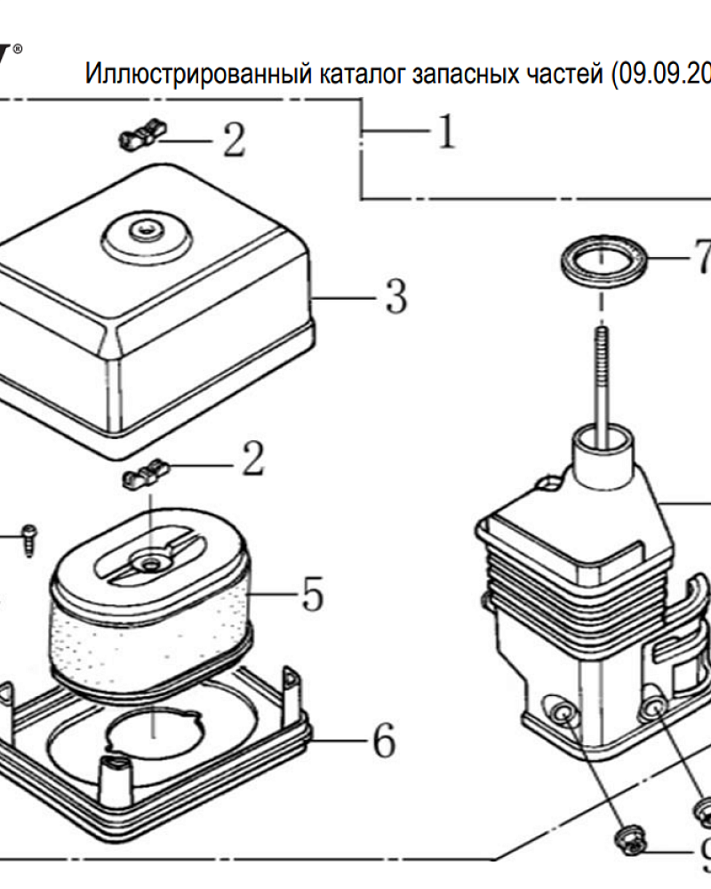 16 ВОЗДУШНЫЙ ФИЛЬТР | СНЕГОУБОРЩИК CHAMPION ST655 |Запчасти по России | СПБ
