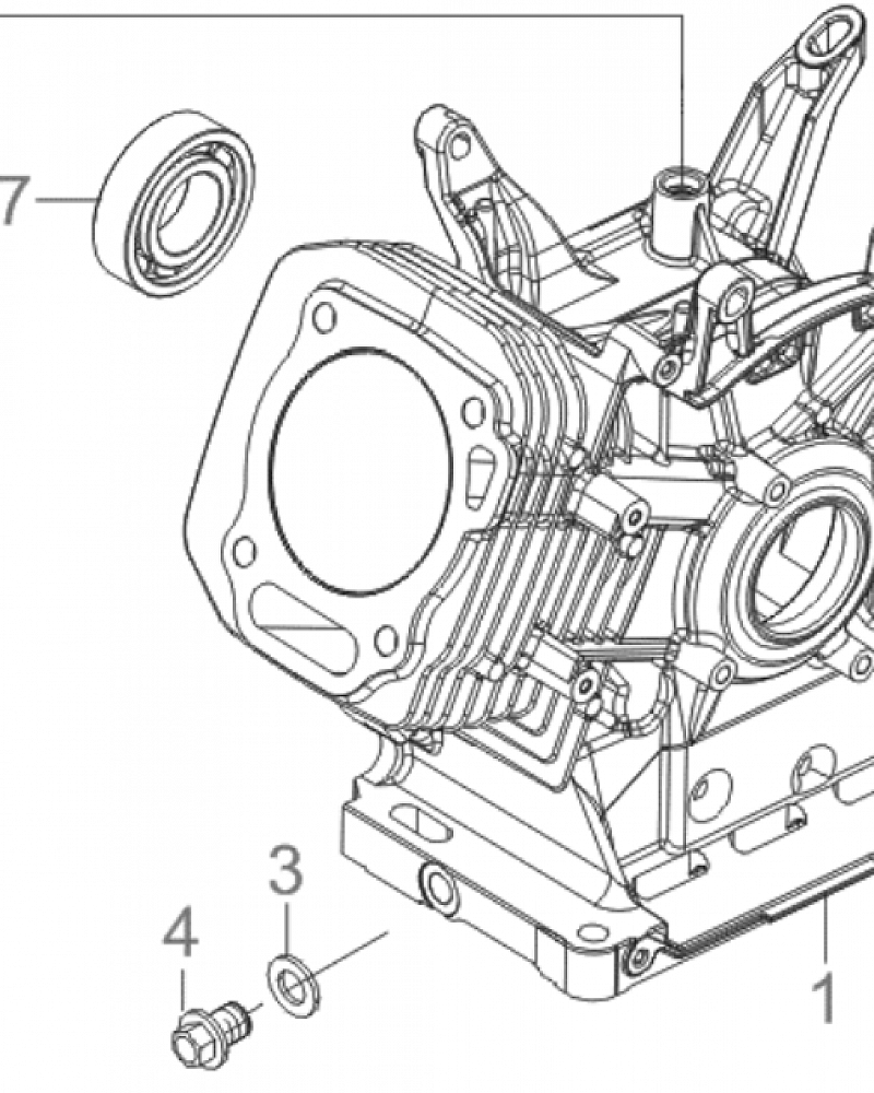 7  | Картер | Запчасти для генератора чемпион | GG6500-3  | Поставка по России | 