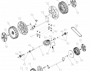 2 | КОЛЕСА - РЕДУКТОР - РЕМЕНЬ | Запчасти для газонокосилки чемпион |  LM4630  после 2019 года |  после номера s/n 32041900901 | Запчасти по России  |  Ремонт - в СПБ  |
