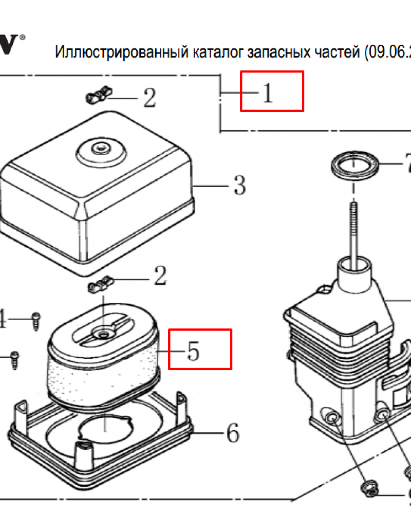 12  | ВОЗДУШНЫЙ ФИЛЬТР | Запчасти для виброплиты чемпион | PC1151FT | Поставка по России | 