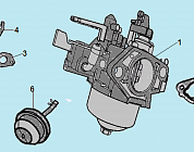 12 КАРБЮРАТОР МАШИНА ПОДМЕТАЛЬНАЯ CHAMPION GS5562  | ремонт | в СПБ