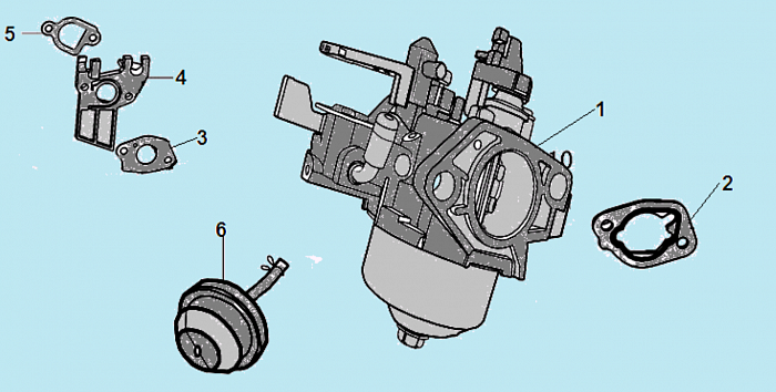 12 КАРБЮРАТОР МАШИНА ПОДМЕТАЛЬНАЯ CHAMPION GS5562  | ремонт | в СПБ