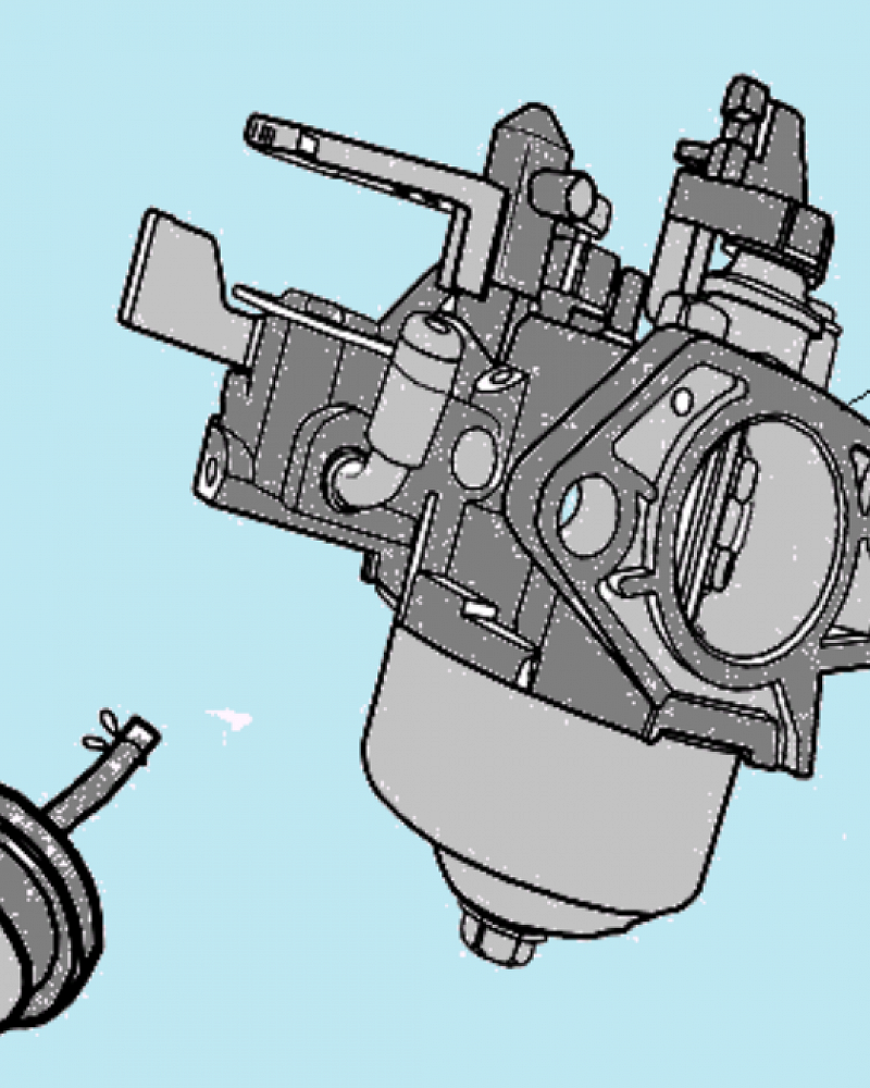 12 КАРБЮРАТОР МАШИНА ПОДМЕТАЛЬНАЯ CHAMPION GS5562  | ремонт | в СПБ