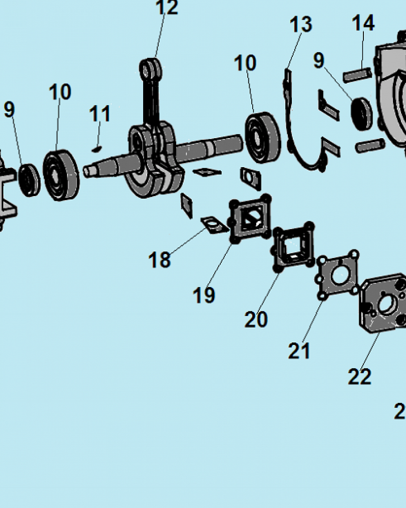 2 КОЛЕНВАЛ - КОЛЬЦА - МАГНЕТО - МАХОВИК - КАРБЮРАТОР ОПРЫСКИВАТЕЛЬ-РАСПЫЛИТЕЛЬ CHAMPION PS282  | ремонт | в СПБ