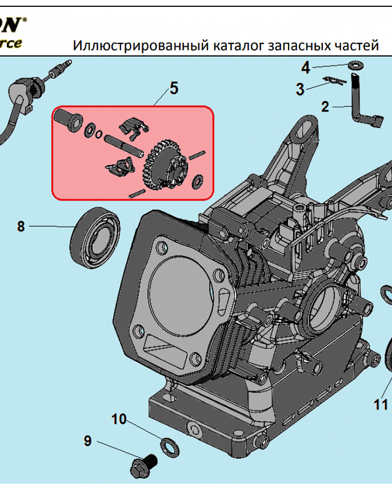 6 ЦИЛИНДР | СНЕГОУБОРЩИК CHAMPION ST661 |Запчасти по России | СПБ