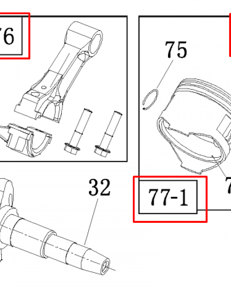 6  | Поршень - Шатун - Коленвал - Распредвал | Запчасти для генератора чемпион | GG5000  | Поставка по России |