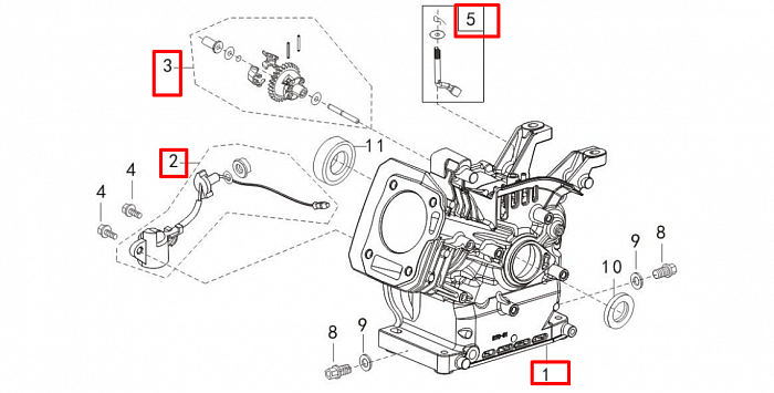 3 | ЦИЛИНДР | Запчасти для мотопомпы чемпион | GP52 после 2019 года  | после s/n 30181901293 |