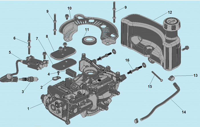 7 ЦИЛИНДР - МАГНЕТО КУЛЬТИВАТОР CHAMPION ВC5602 после 2018 ГОДА  | ремонт | в СПБ
