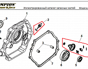 12 КРЫШКА | СНЕГОУБОРЩИК CHAMPION ST1170E |Запчасти по России | СПБ