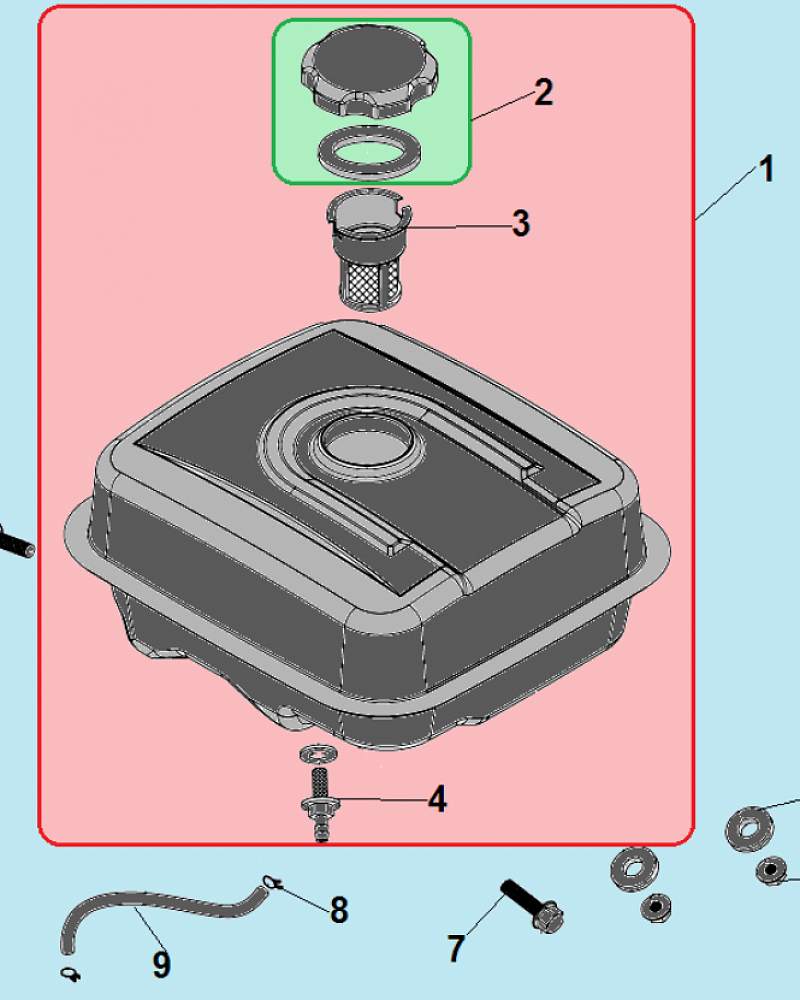 21 БАК МОТОБЛОК CHAMPION ВC1193  | ремонт | в СПБ