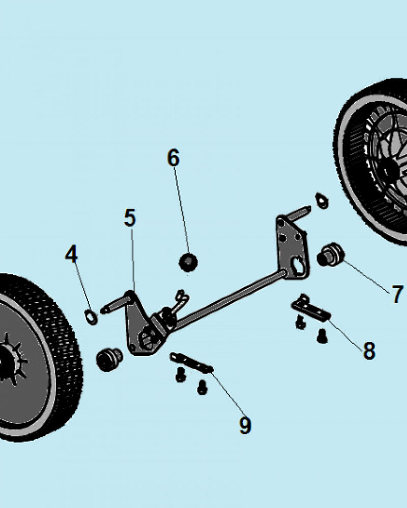 4 КОЛЕСА ГАЗОНОКОСИЛКА CHAMPION LM4622  | Ремонт | Запчасти | в СПБ