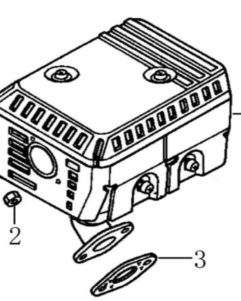 13  | ГЛУШИТЕЛЬ | Запчасти для виброплиты чемпион | PC6036F | Поставка по России | 