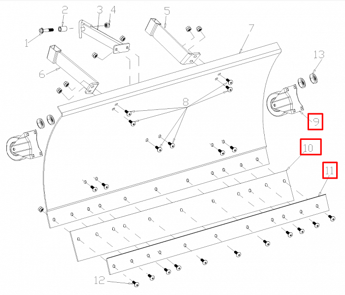 ОТВАЛ | Запчасти для уборочной чемпион | GS5080