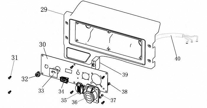2  | Панель  | Запчасти для генератора чемпион | GGG7001EW  | Поставка по России  |