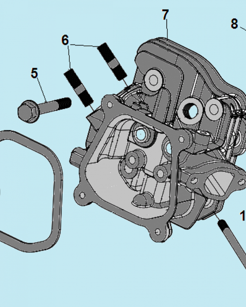 9 ГОЛОВКА БЛОКА КУЛЬТИВАТОР CHAMPION ВС7713  | ремонт | в СПБ