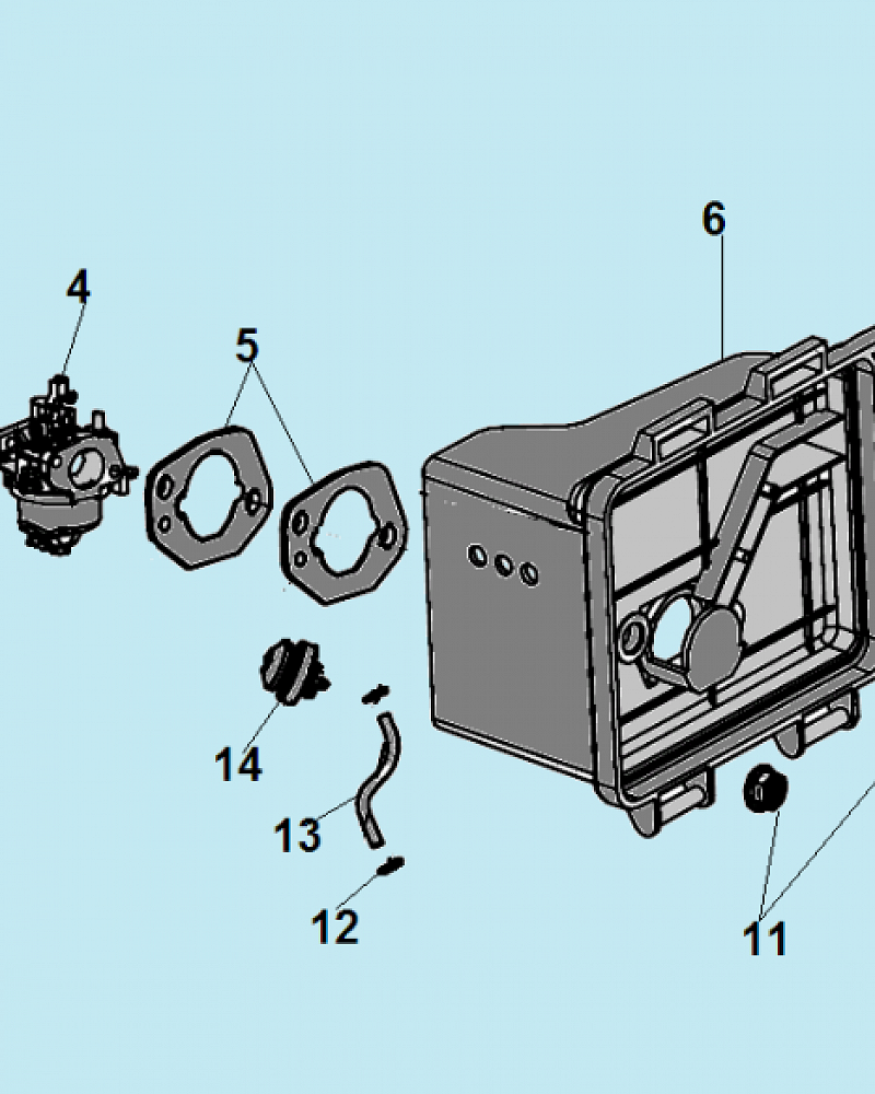 16 ВОЗДУШНЫЙ ФИЛЬТР МАШИНА ПОДМЕТАЛЬНАЯ CHAMPION GS5080  | ремонт | в СПБ