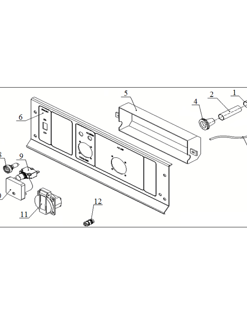 4  | Панель  | Запчасти для генератора чемпион | GG1000 | Сервис - Магазин |