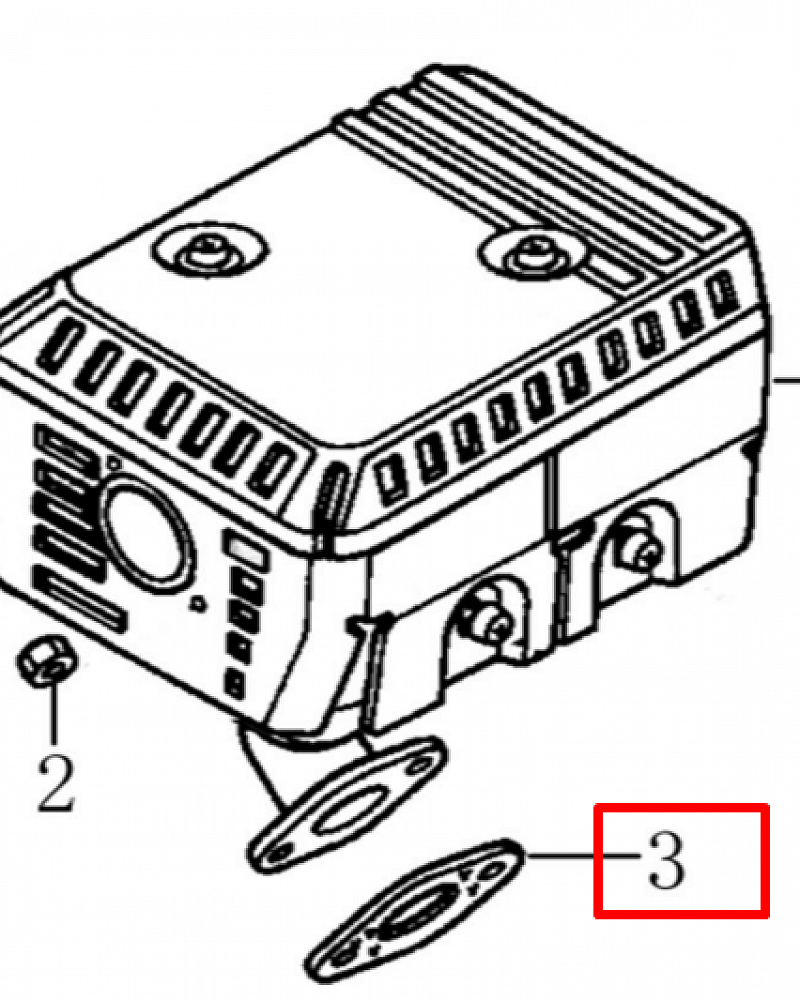 20 | ГЛУШИТЕЛЬ | Запчасти для культиватора, мотоблока чемпион |  BC7723  | Магазин-Сервис в СПБ |